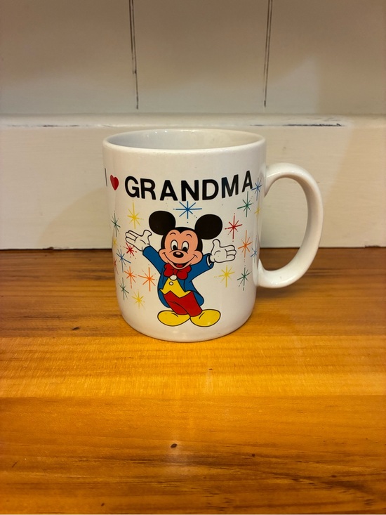 Disney Other - Vintage 1980s Walt Disney World "I ❤️ Grandma" Mickey Mouse Mug – Retro EPCOT